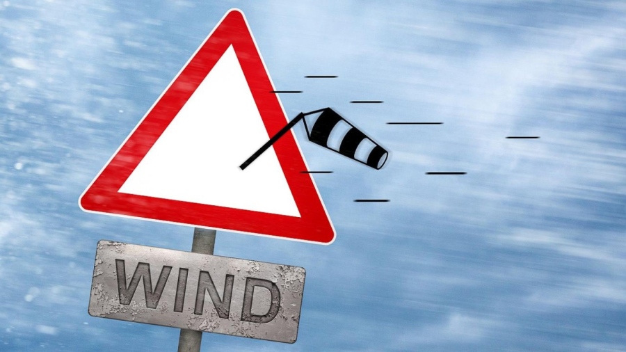 Жълт код за силен вятър в шест области