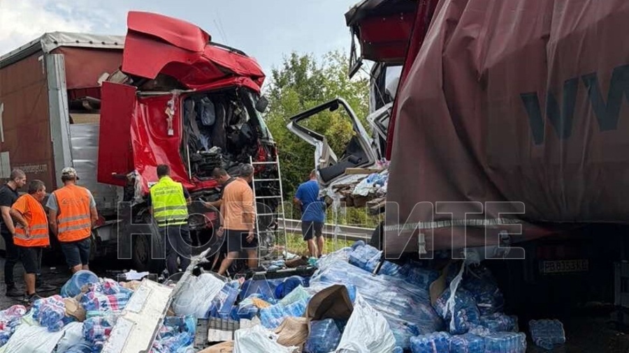 Шофьор загина при челен сблъсък на два камиона край Луковит