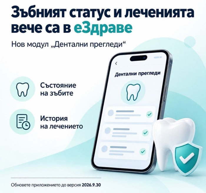еЗдраве показва вече зъбния статус и леченията